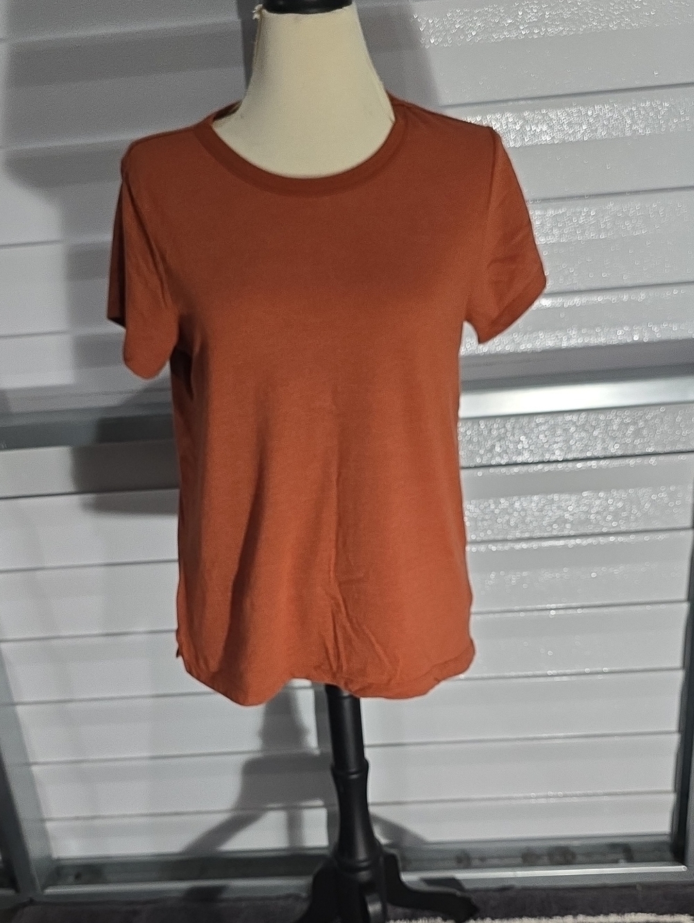 Sonoma Burnt Orange Short Sleeve Crew Tee Size Large